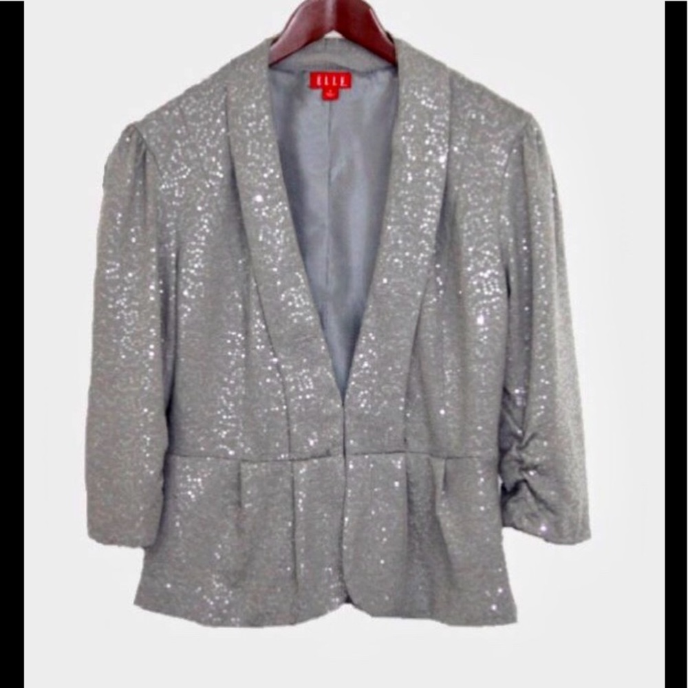 Elle Silver Sequin Jacket